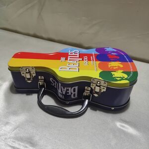 Case Only The Beatles Guitar Collectors  Tin Box For Socks. Only Box